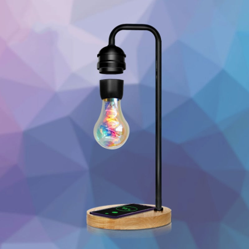 Magnetic Levitation Lamp w/ LED Bulb
