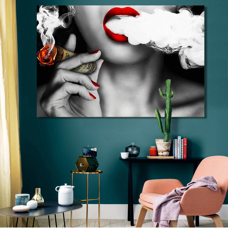Modern Abstract Portrait Canvas (No Frame)