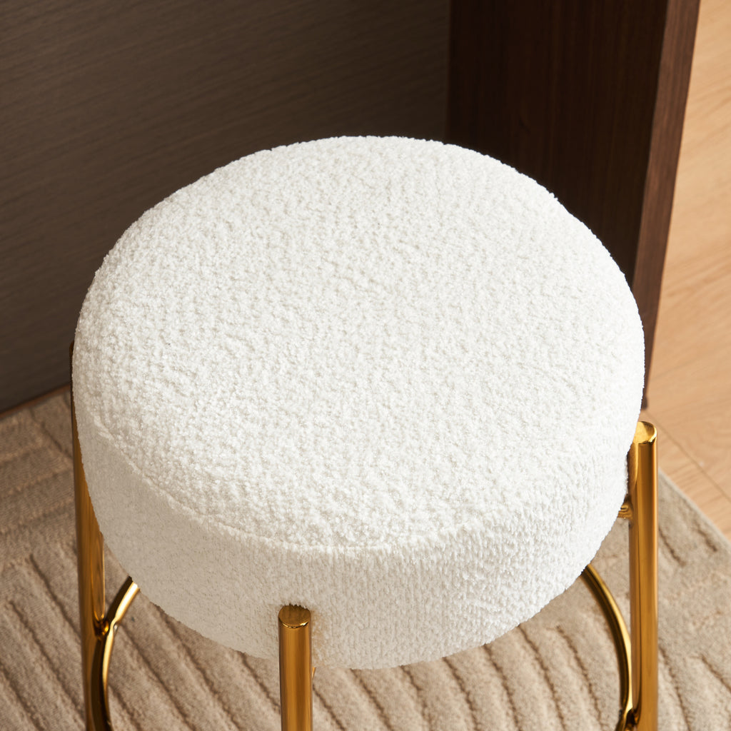 Contemporary Cushioned Dining Stool - Set of 2