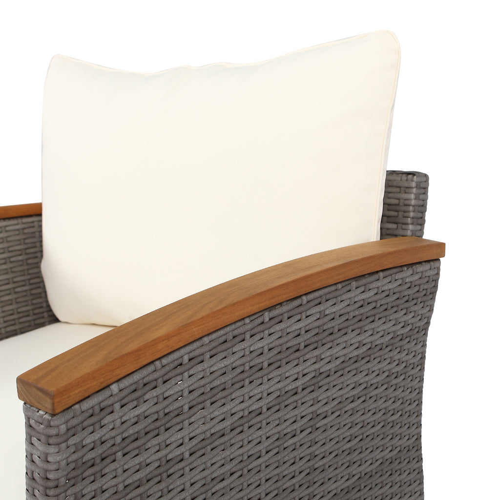 9-piece Patio Furniture Set w/ Acacia wood