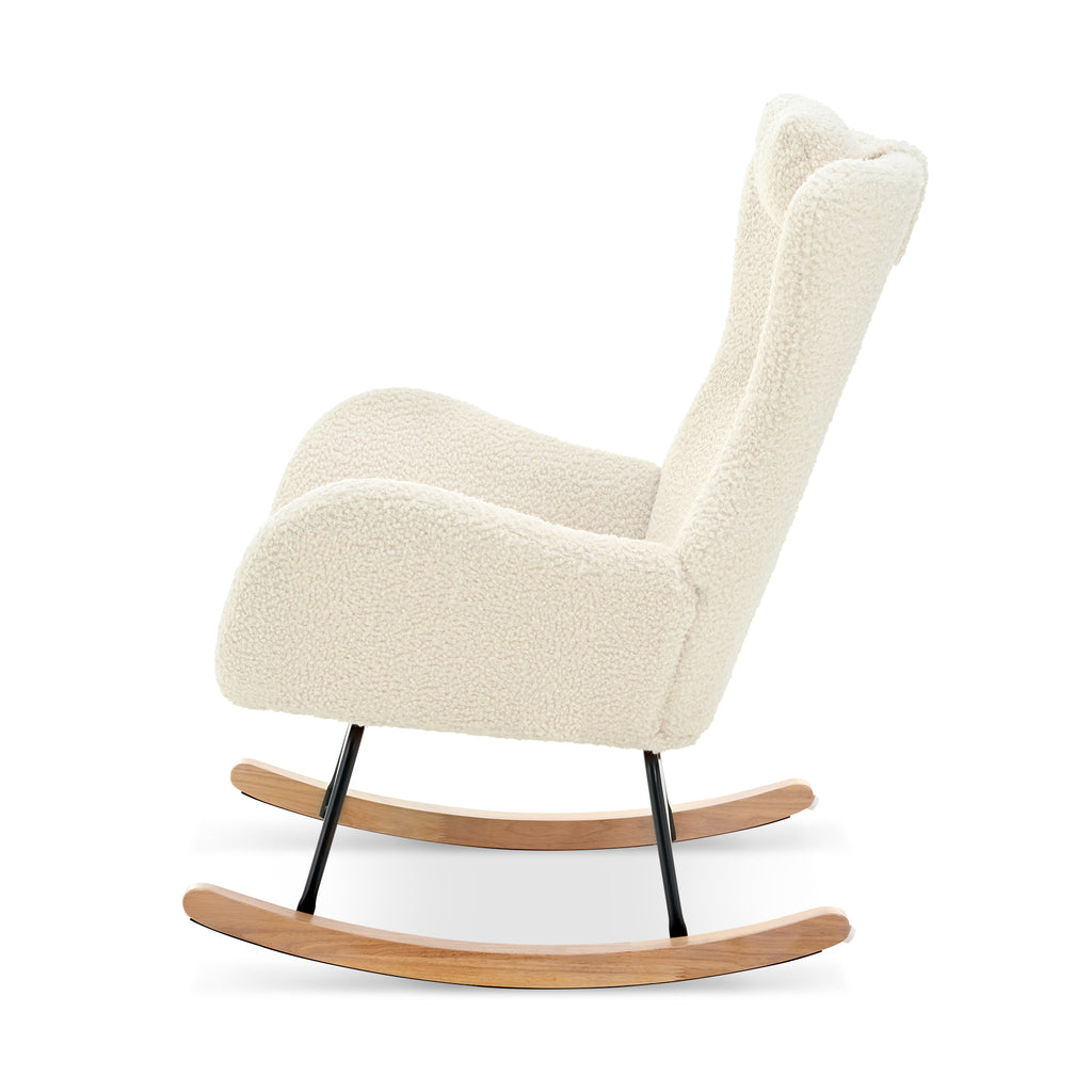 Cashmere Rocking Chair (Beige)