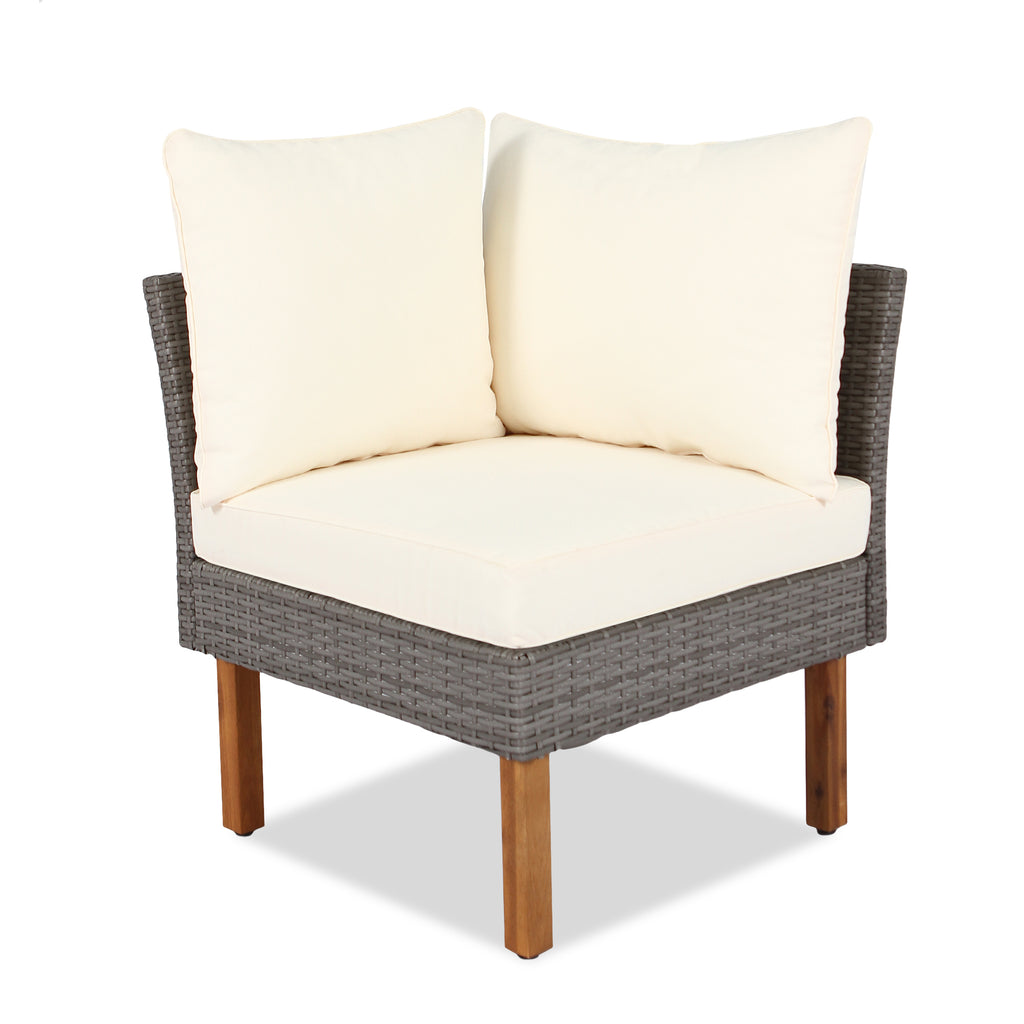 9-piece Patio Furniture Set w/ Acacia wood