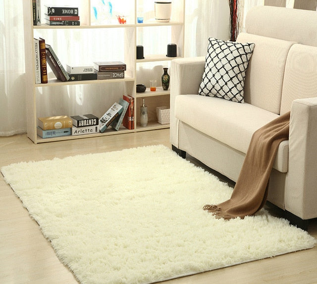 Super Soft Silk Wool Area Rug