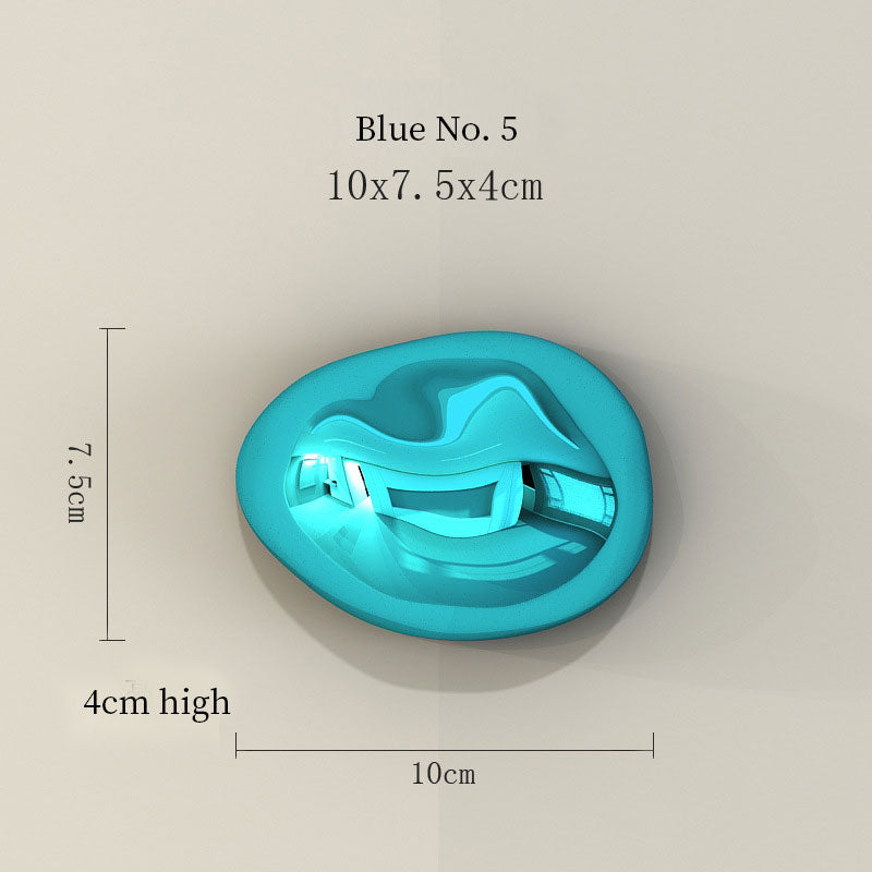 Abstract 3D Stone Wall Sculpture – Electroplated Rock