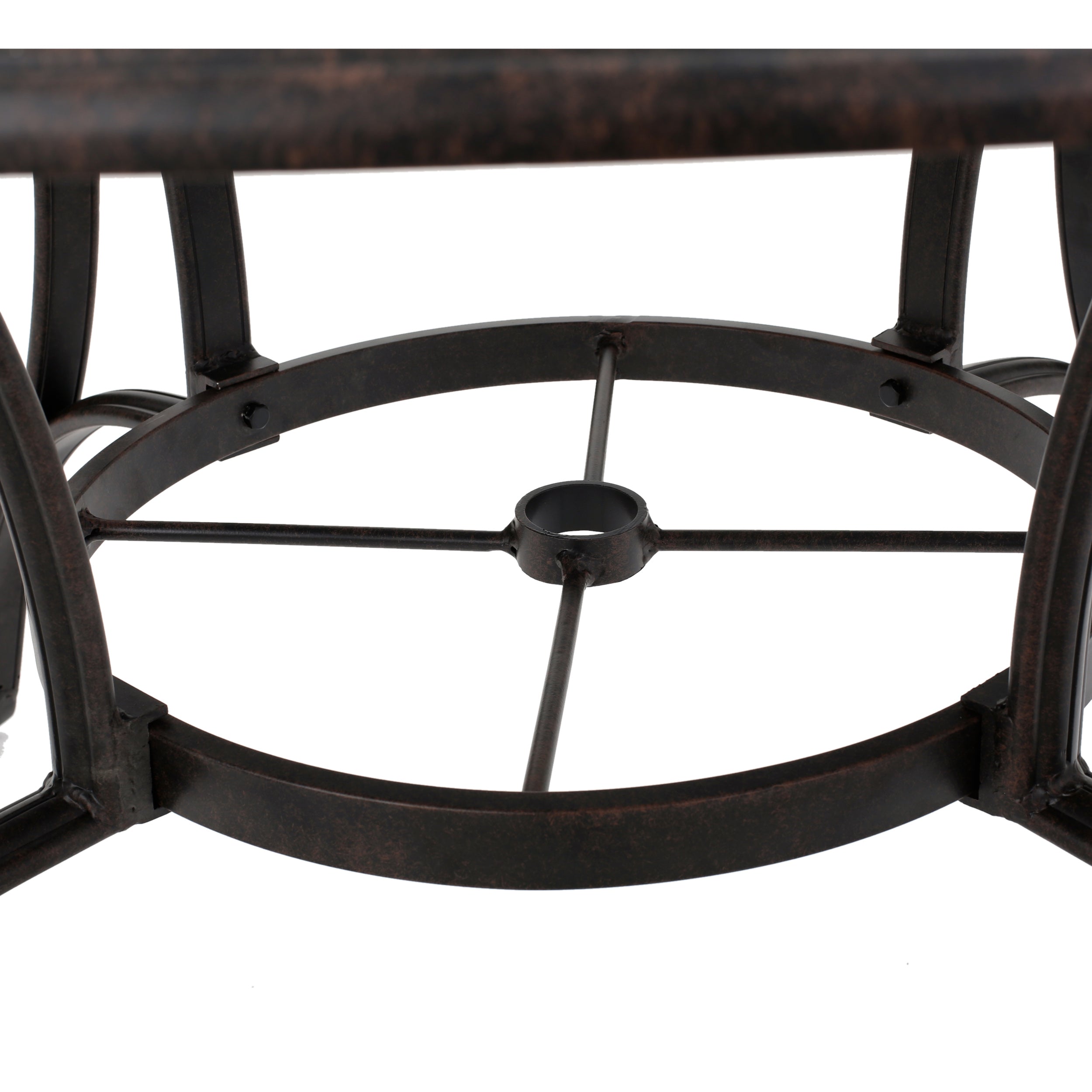 Outdoor Cast Aluminum Dining Table (Bronze)