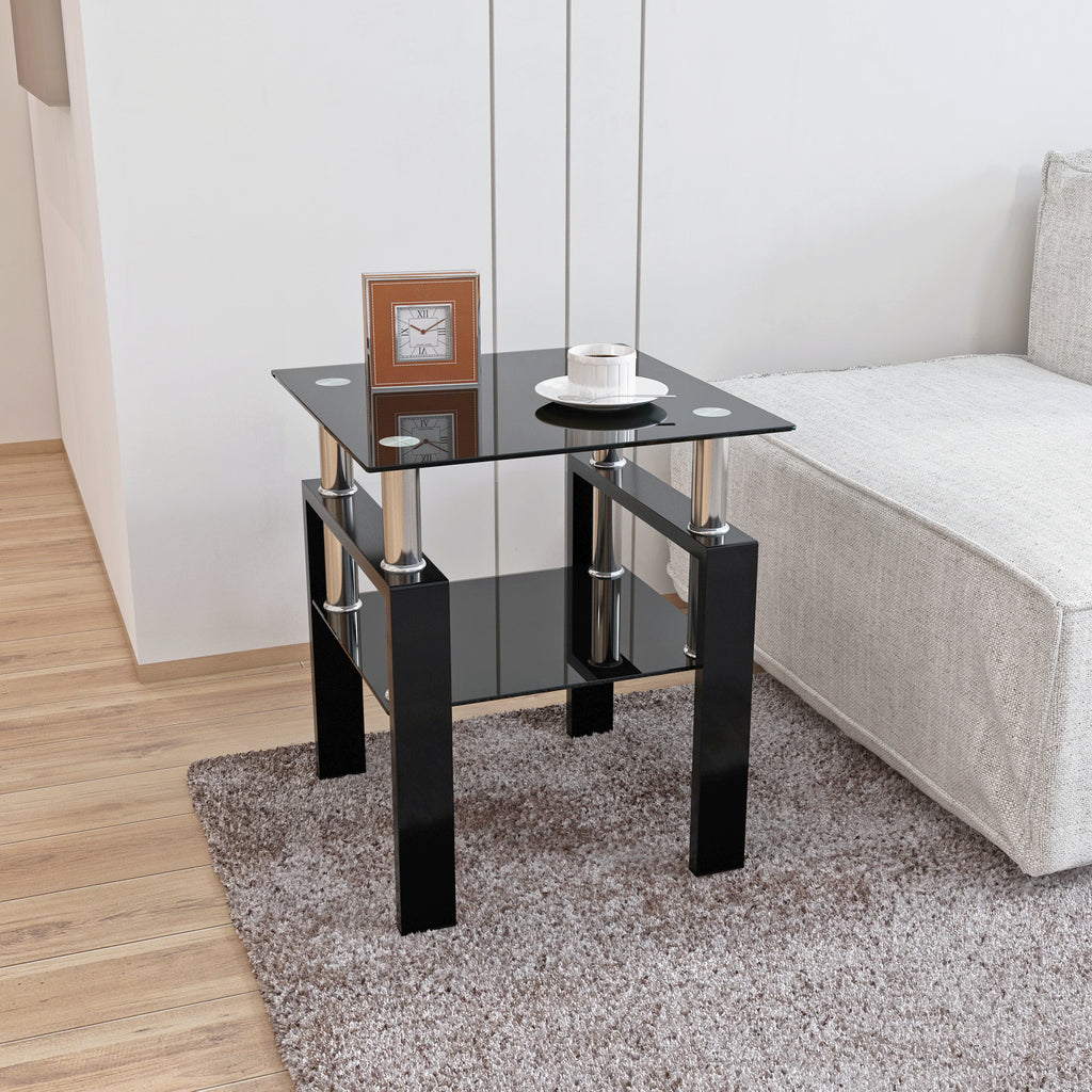 1-Piece Modern Tempered Glass Table