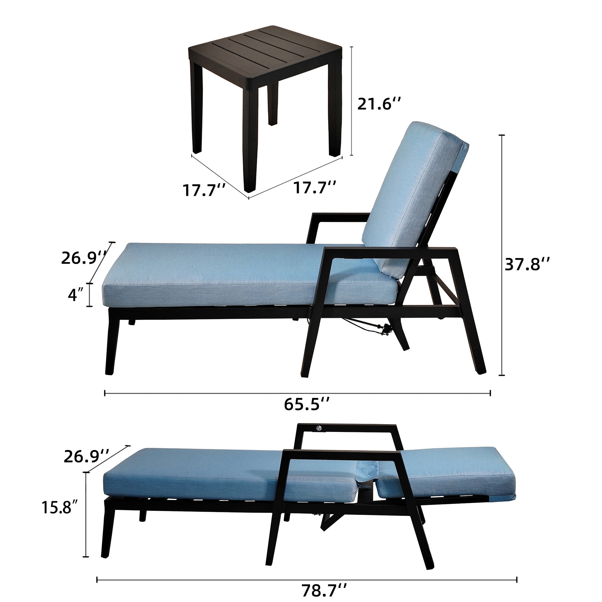 3PC Outdoor Patio Furniture