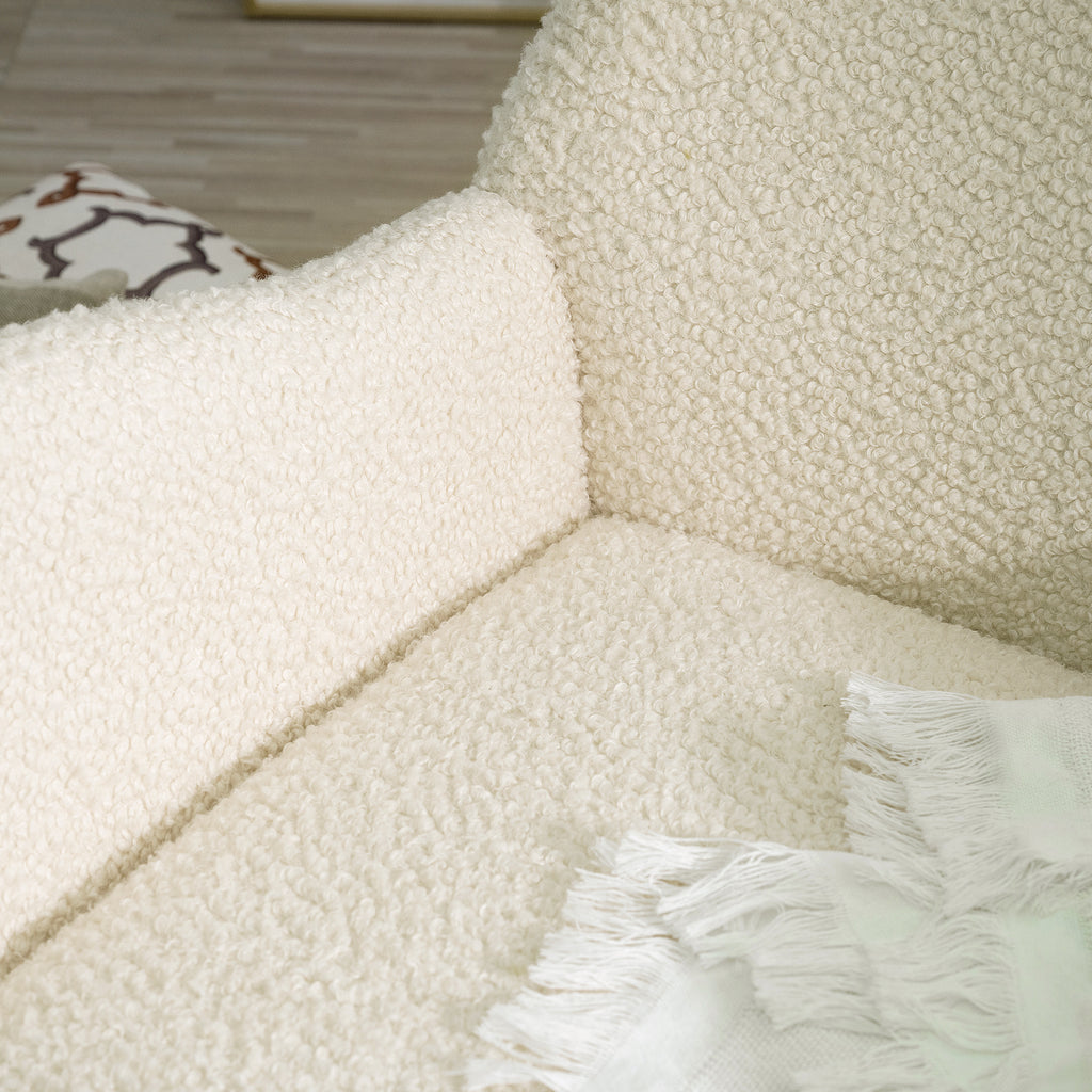 Cashmere Rocking Chair (Beige)