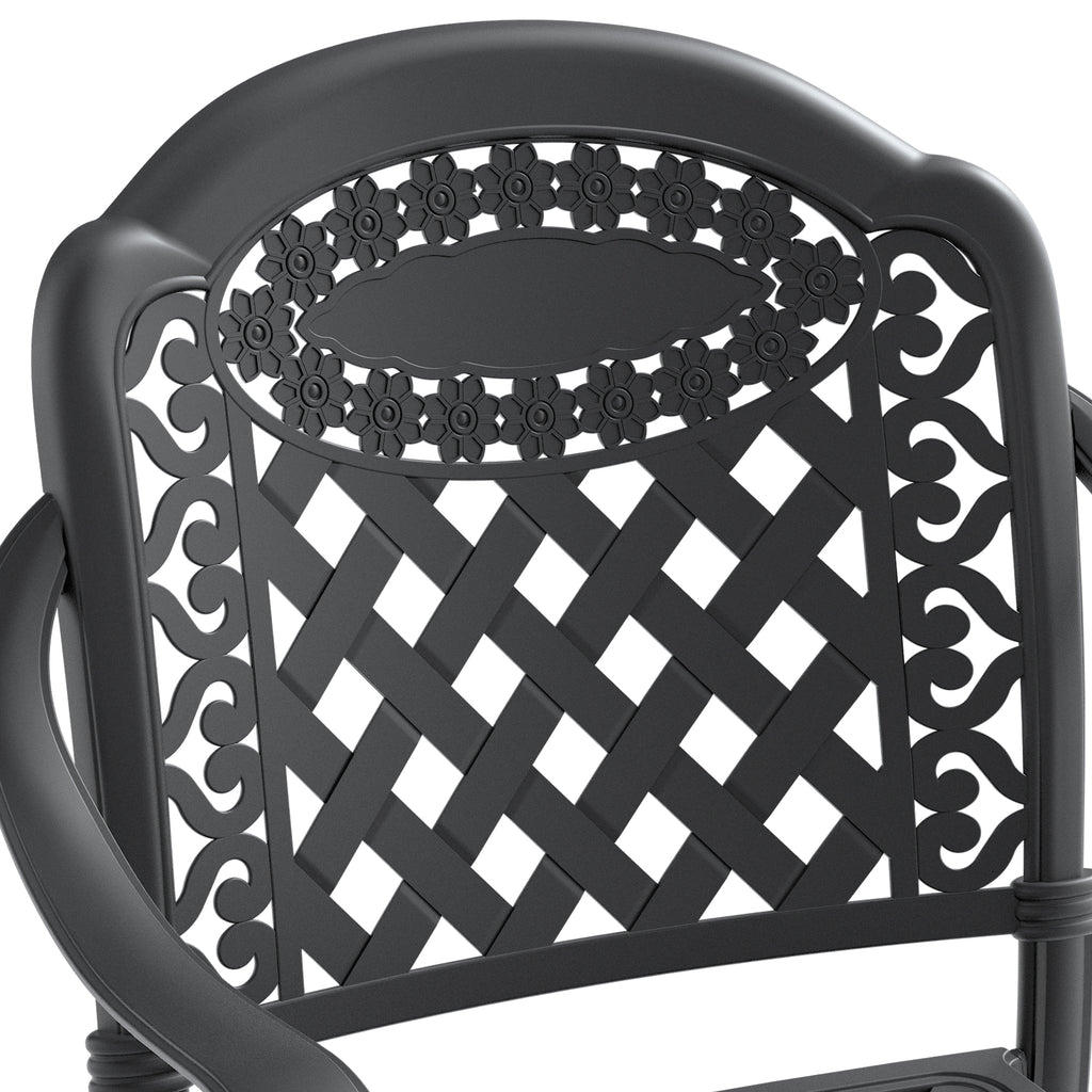 5-Piece Set Of Cast Aluminum Patio Furniture w/ Cushions