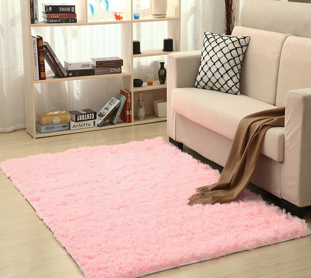 Super Soft Silk Wool Area Rug
