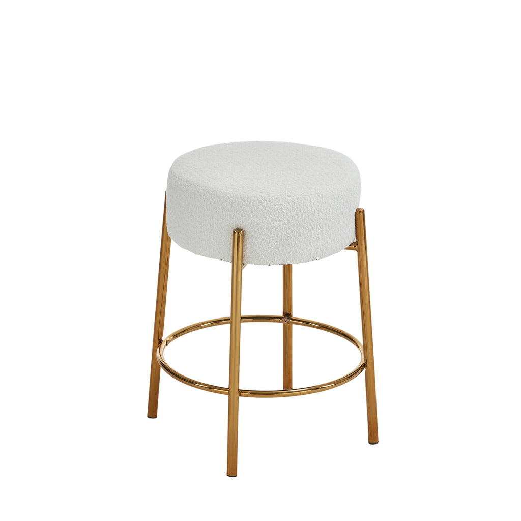 Contemporary Cushioned Dining Stool - Set of 2