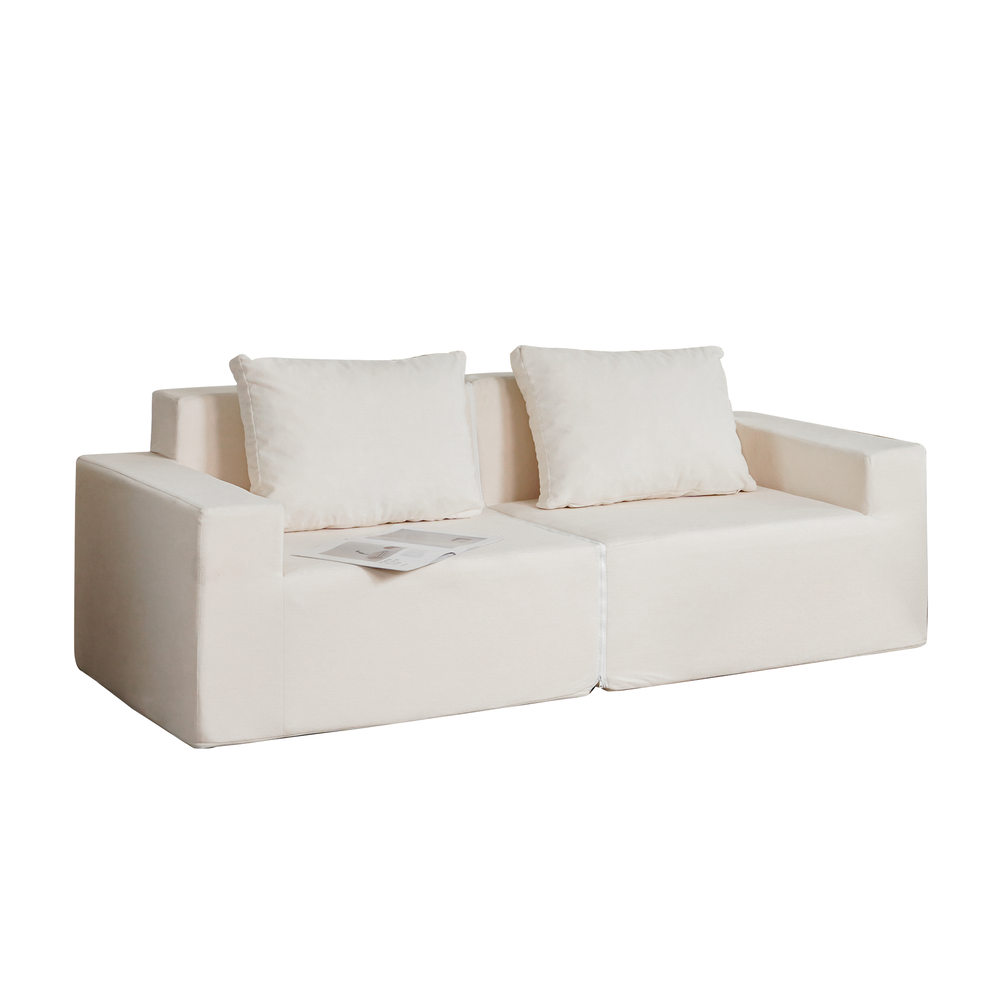 Convertible Foam Loveseat
