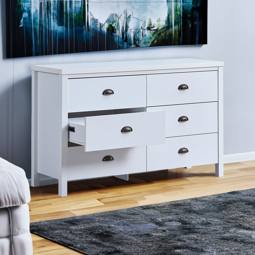 SAFARI 6-drawer main dressing table with interlocking drawer function