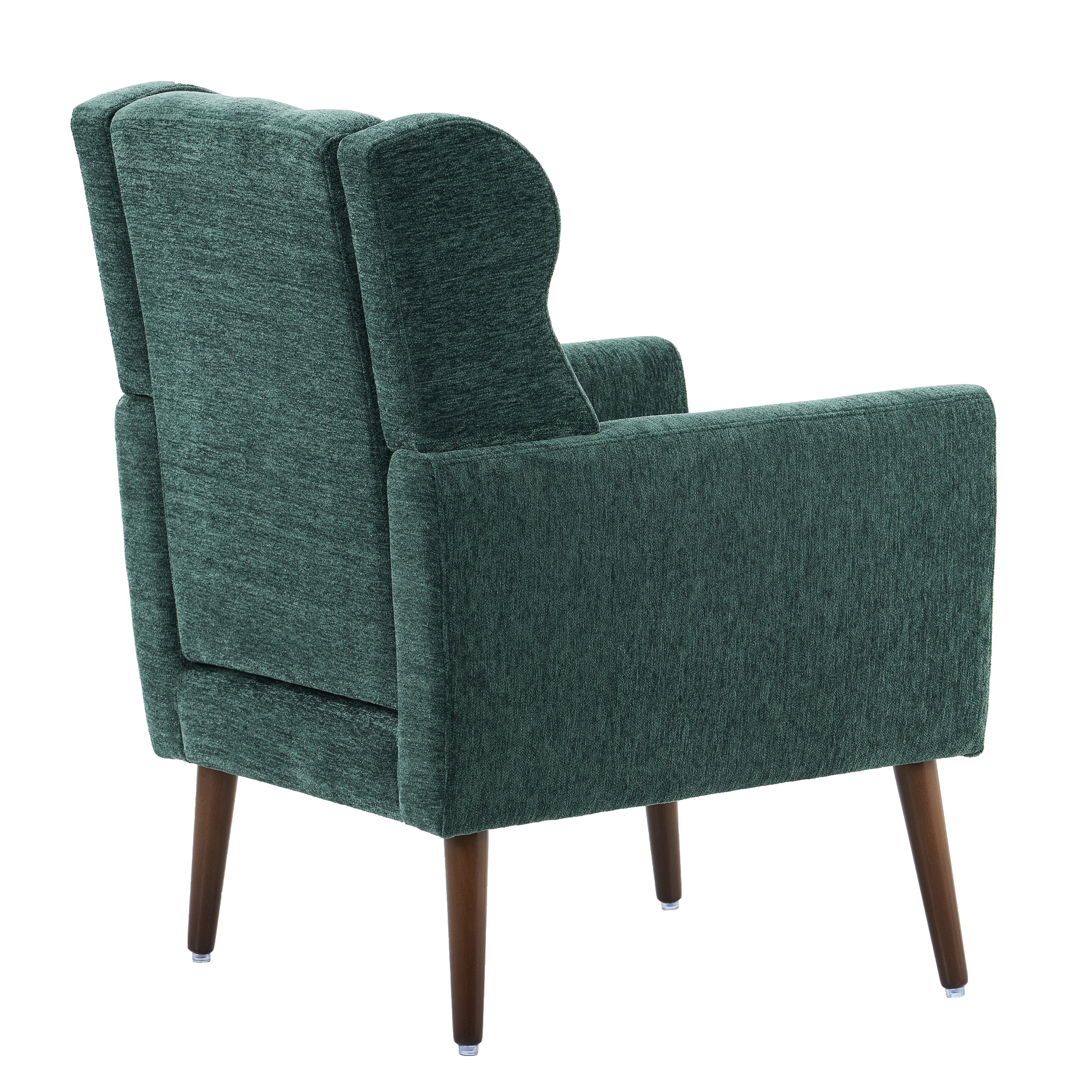 Modern Mid Century Accent Chair (Blackish Green)