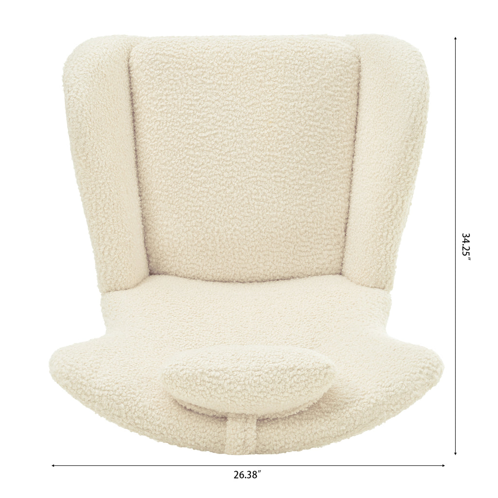 Cashmere Rocking Chair (Beige)