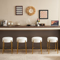 Contemporary Cushioned Dining Stool - Set of 2