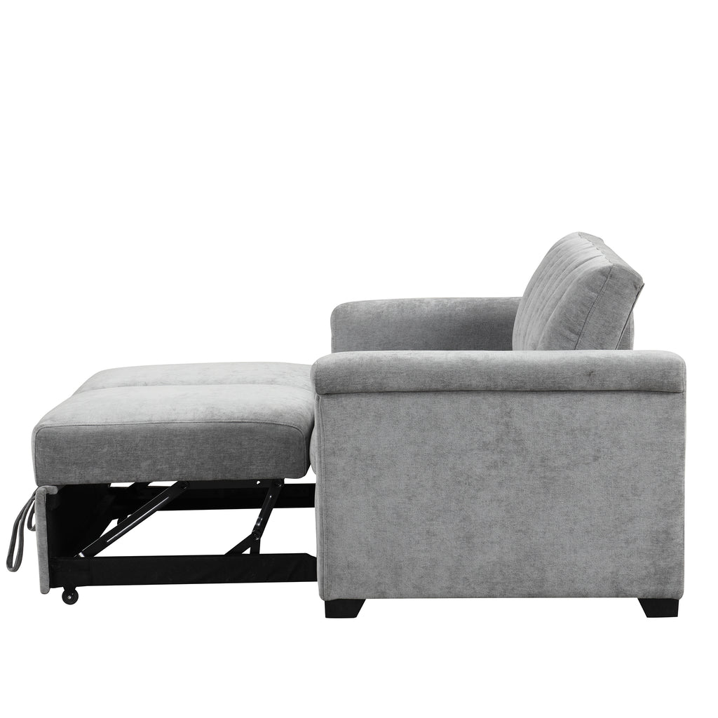 U_STYLE Convertible Sofa Bed (Gray)
