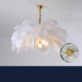 Chic Nordic Feather Lamp LED Chandelier