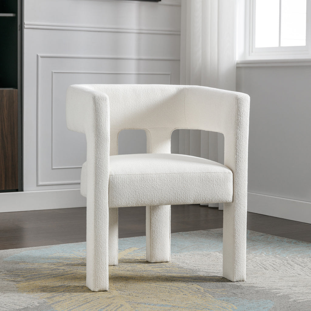 Contemporary Accent Chair (Beige)