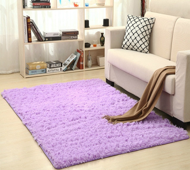 Super Soft Silk Wool Area Rug