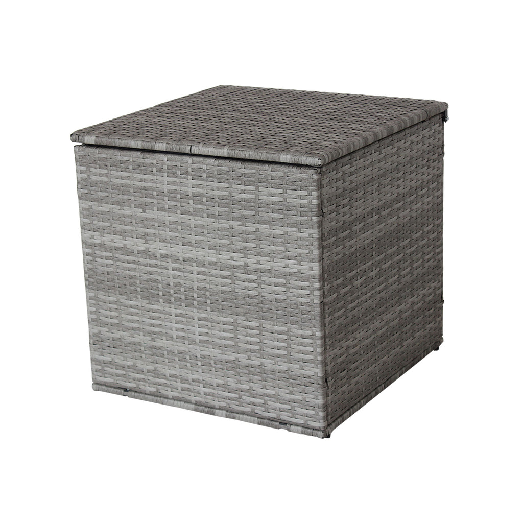 4 Piece Sectional, Wicker Rattan Outdoor Patio Furniture (Gray)