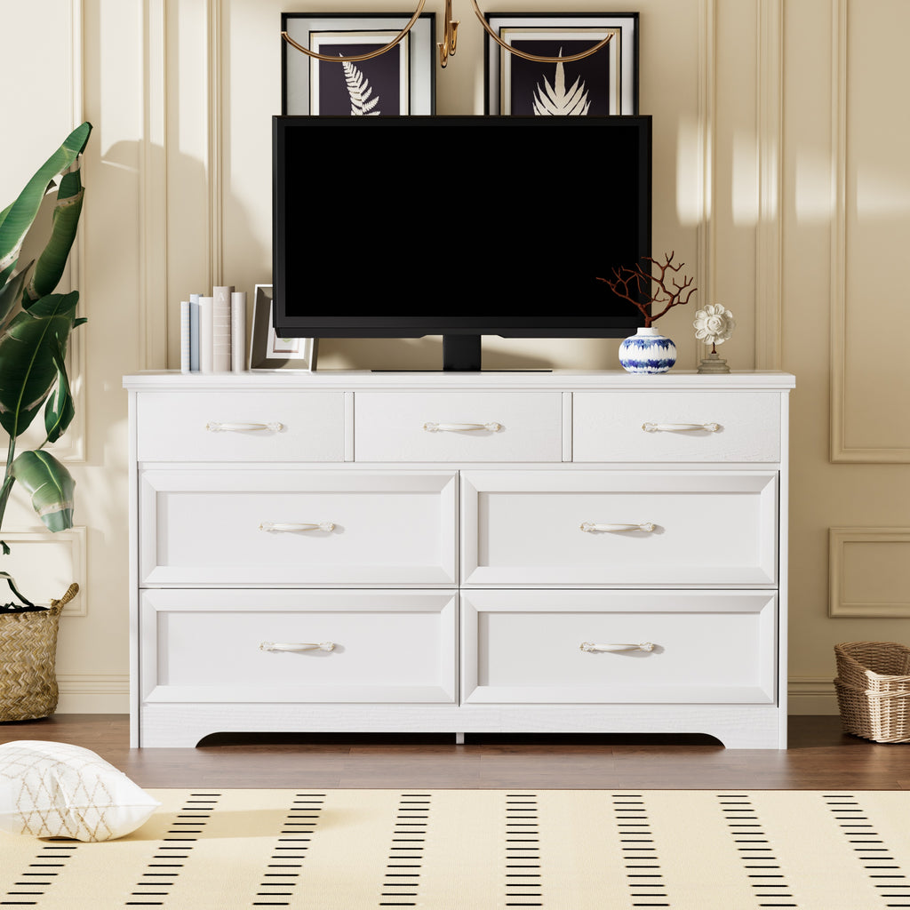 Chic 7 Drawers w/ Chest (White)