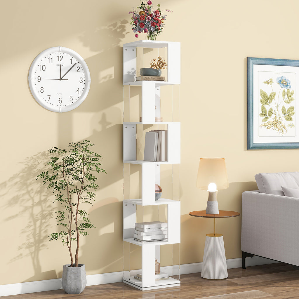 6-layer Rotating Bookshelf