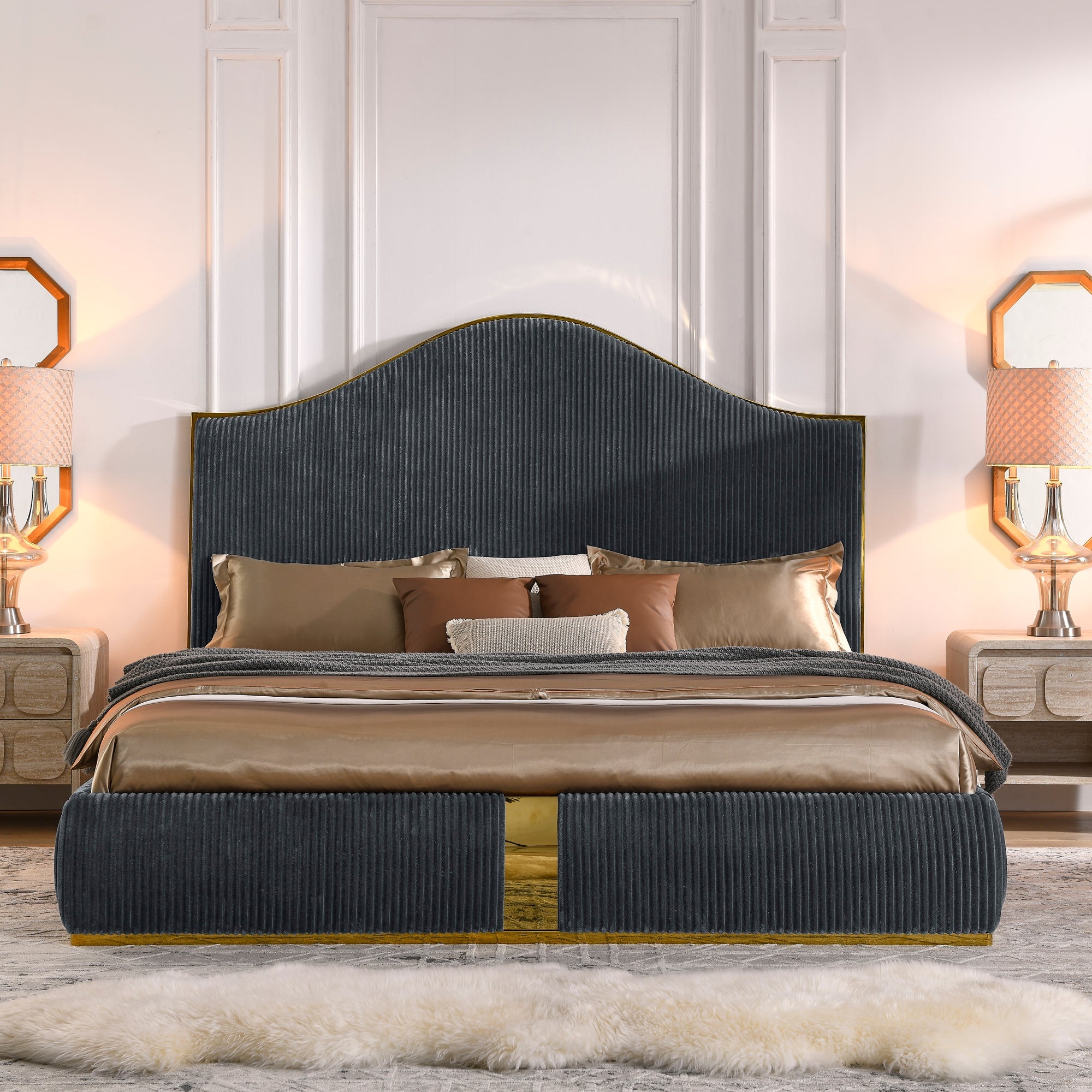 Ribbed Avant-Garde Bed