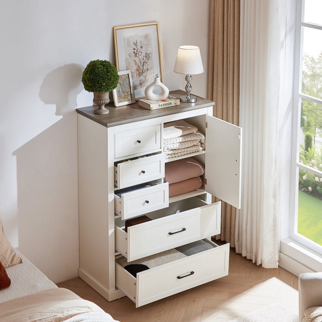 Farmhouse 5 drawer dressing table