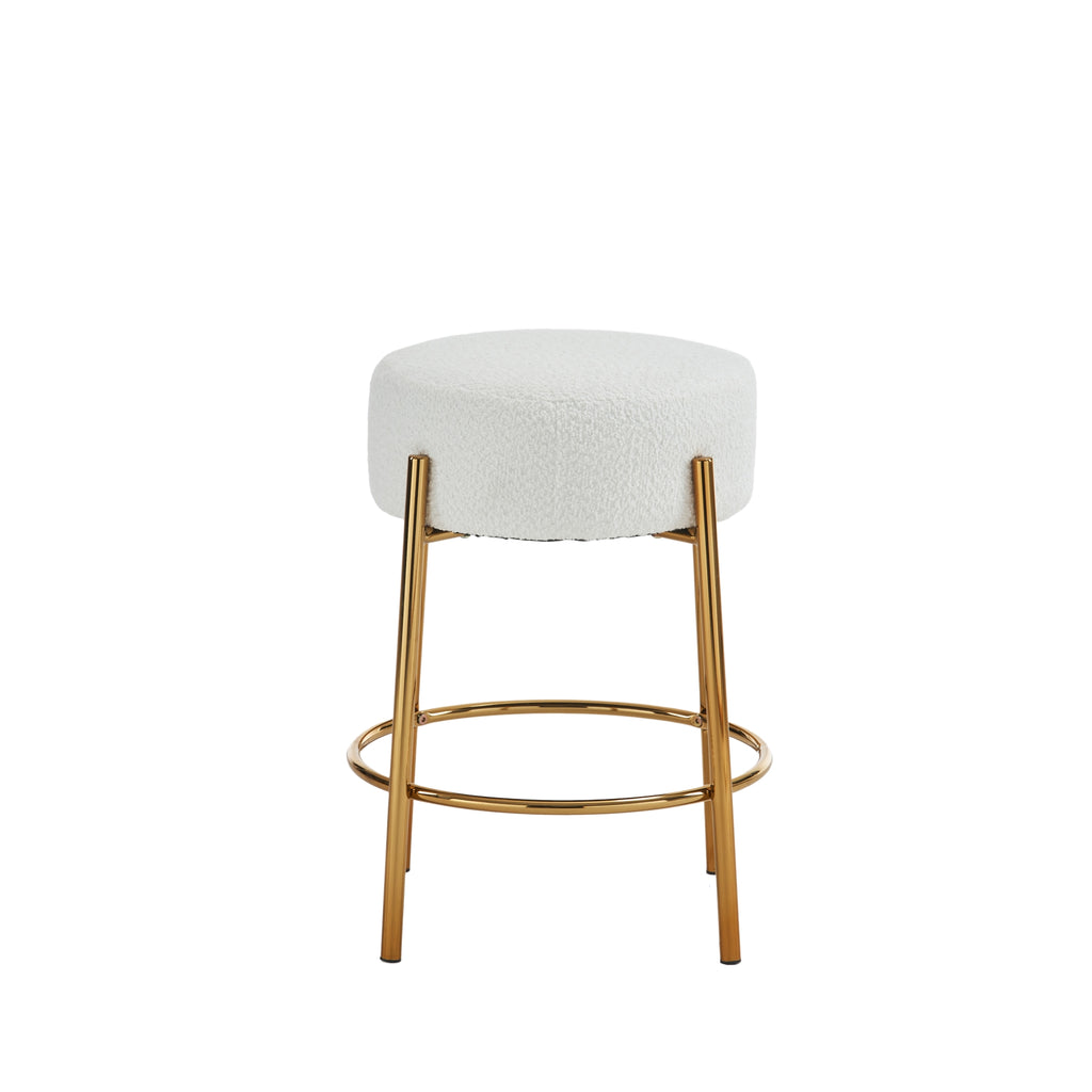 Contemporary Cushioned Dining Stool - Set of 2