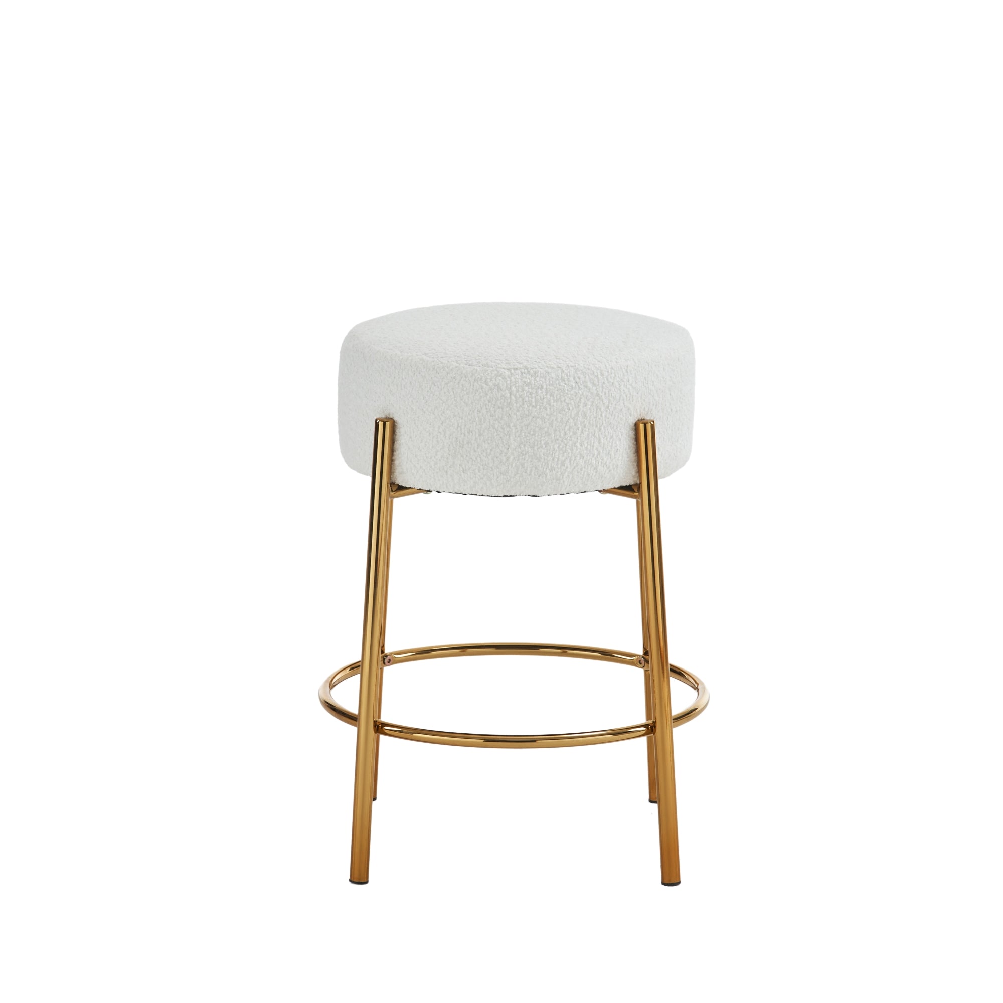 Contemporary Cushioned Dining Stool - Set of 2