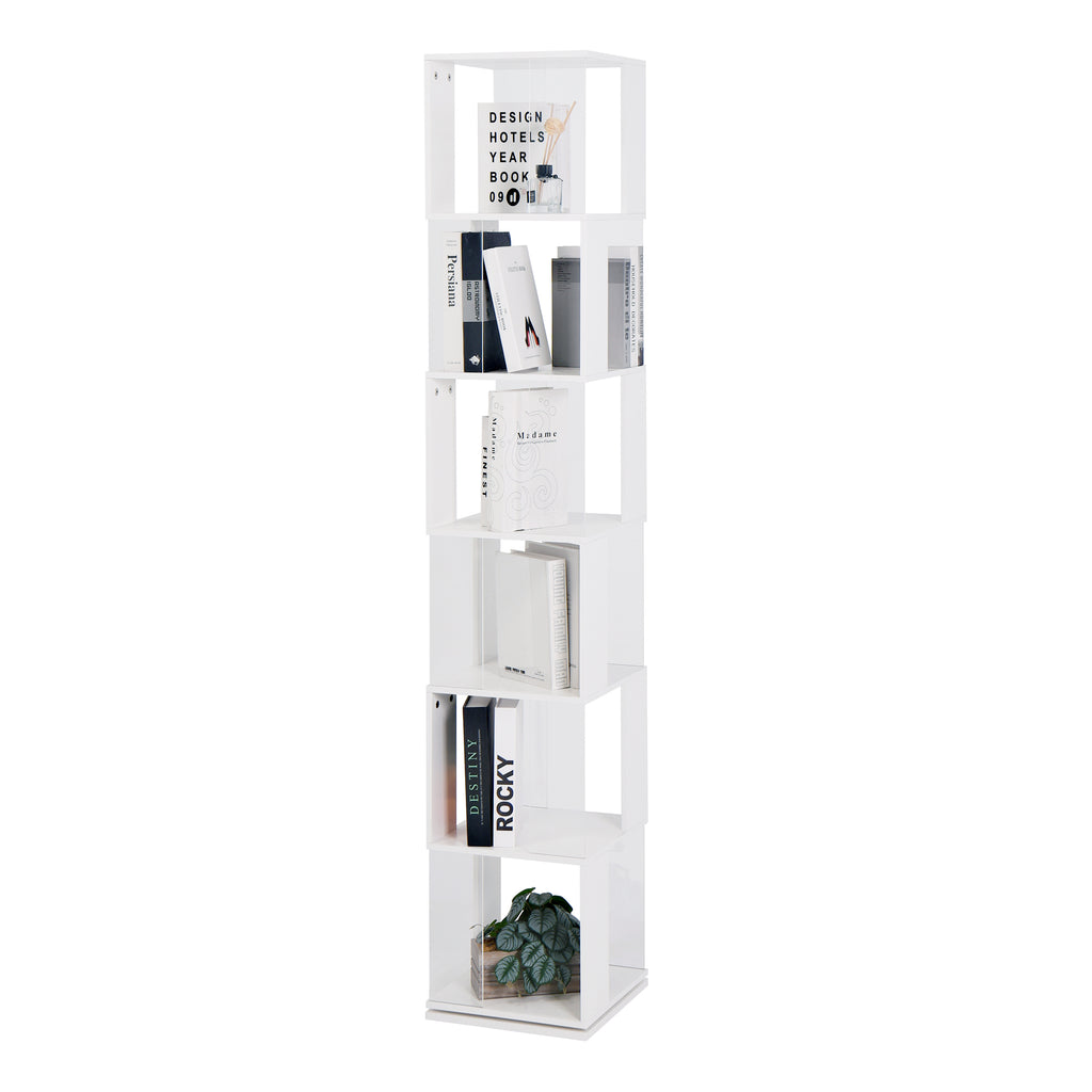 6-layer Rotating Bookshelf