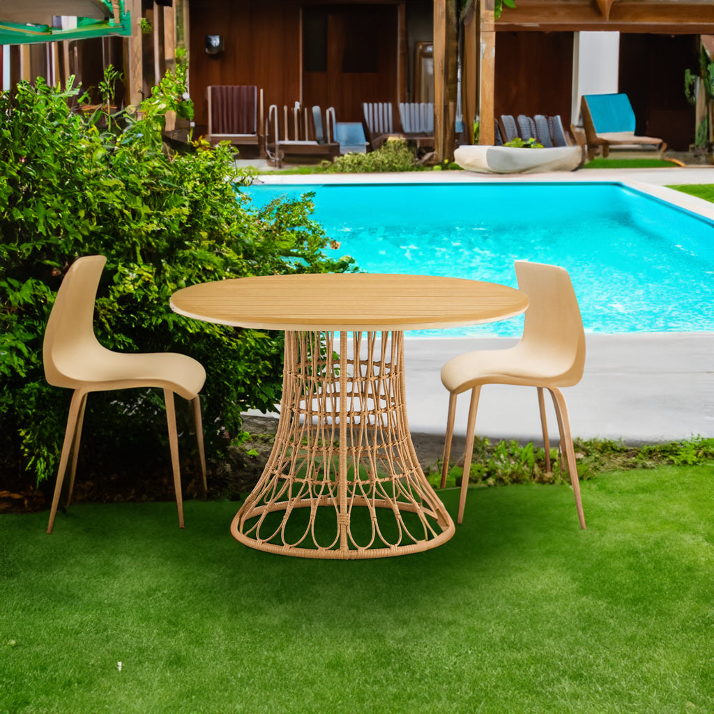 Outdoor Bamboo Chair & Table