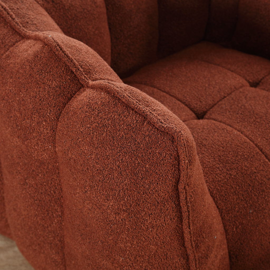 Plush Foam Lounger w/ Ottoman