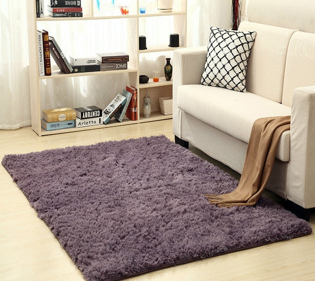 Super Soft Silk Wool Area Rug