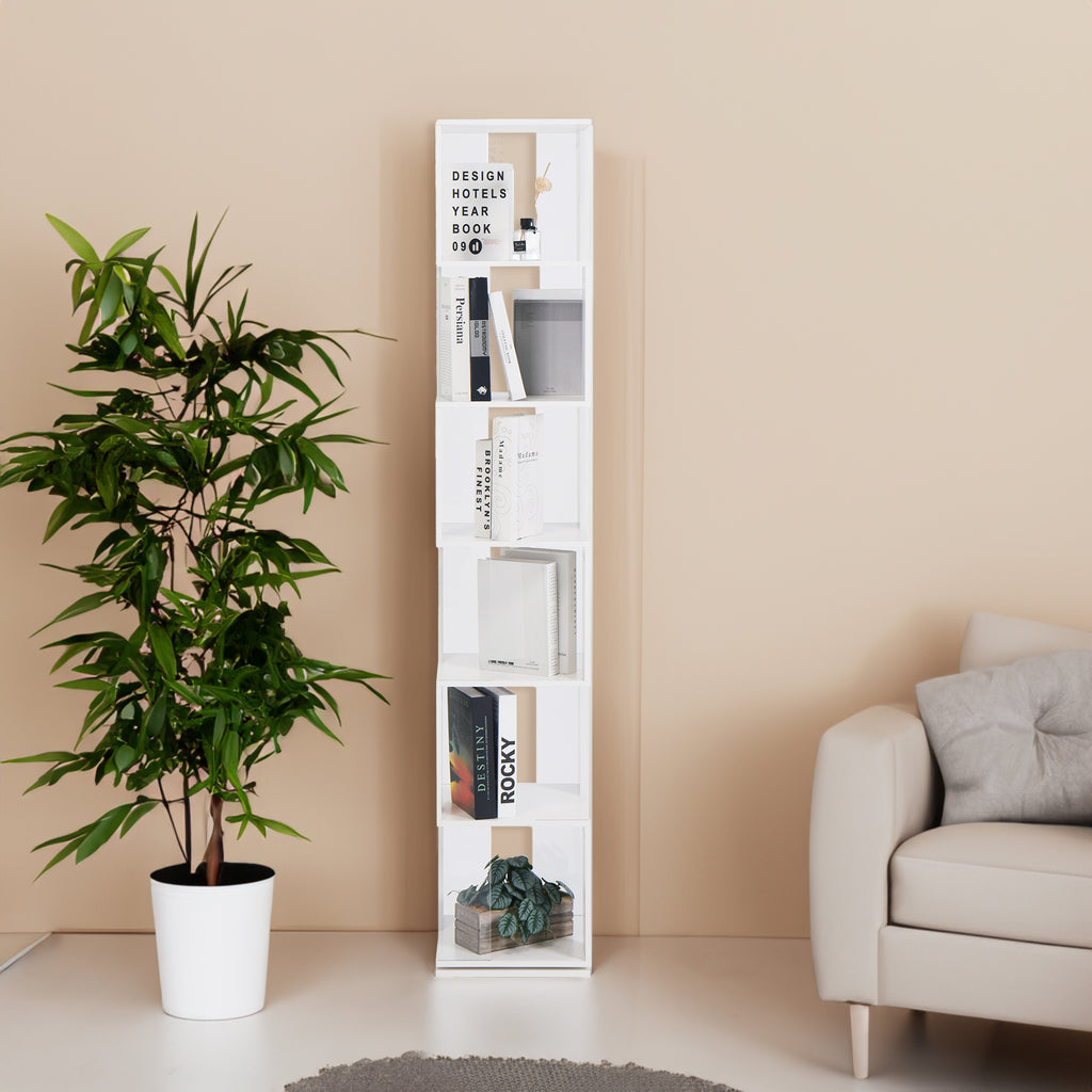 6-layer Rotating Bookshelf