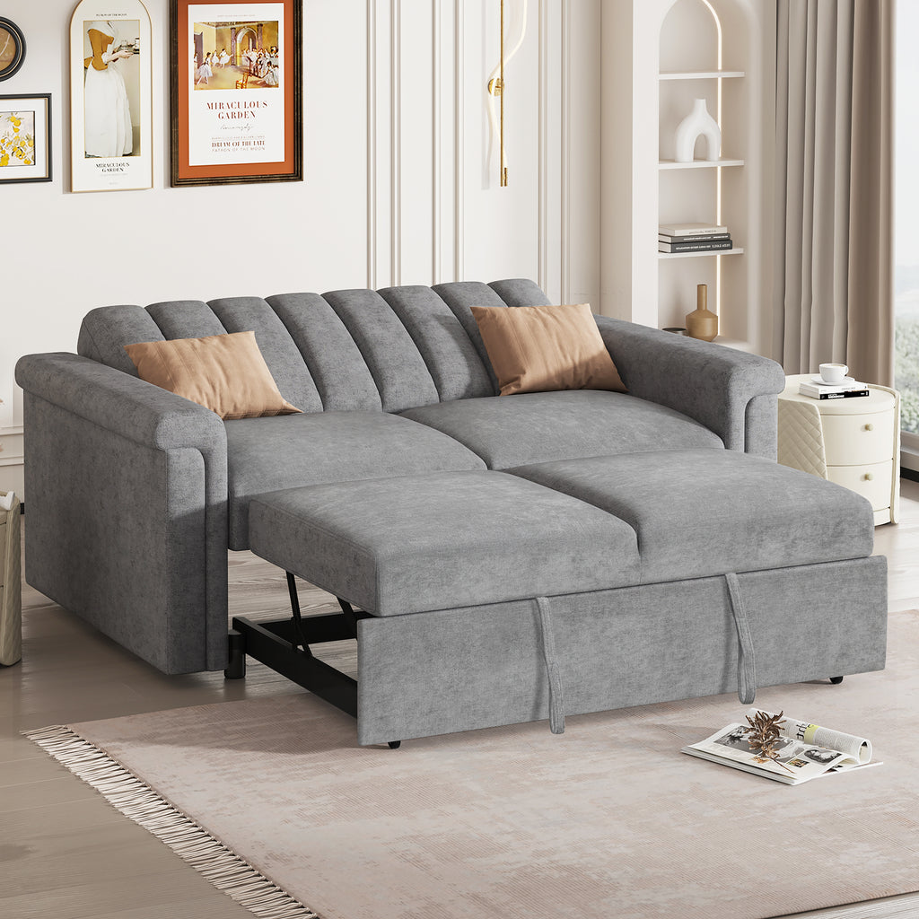 U_STYLE Convertible Sofa Bed (Gray)