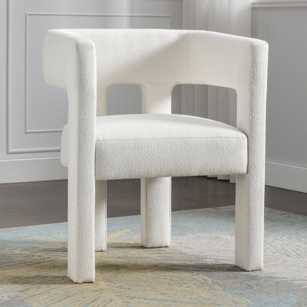 Contemporary Accent Chair (Beige)