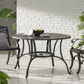 Outdoor Cast Aluminum Dining Table (Bronze)