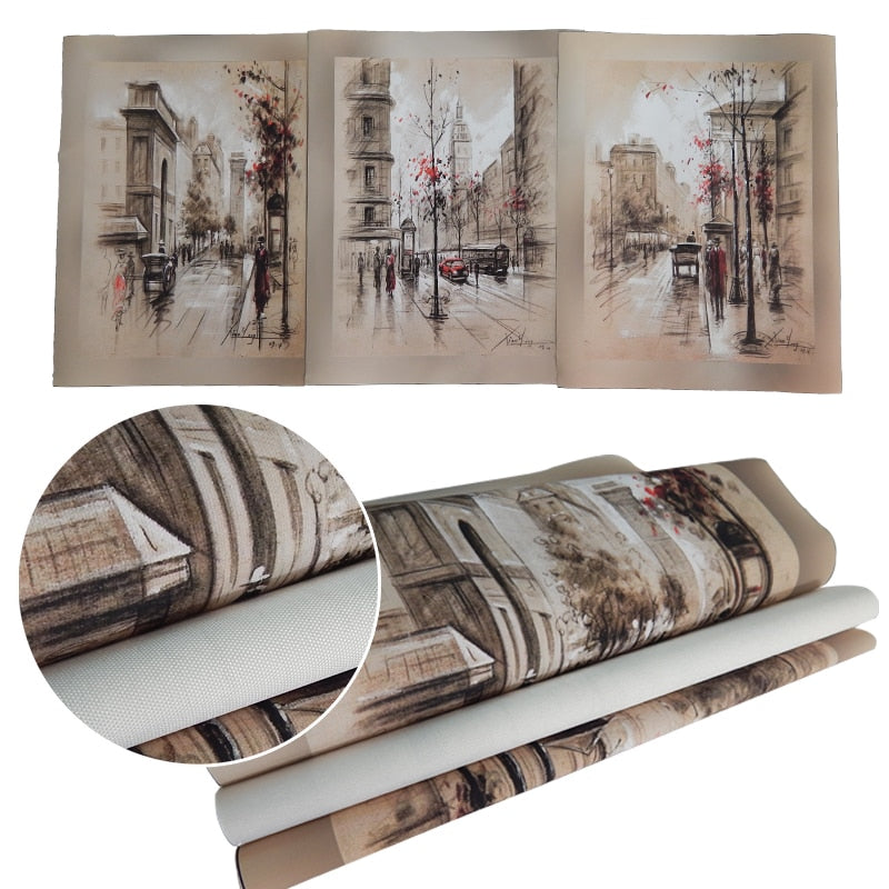 City Street Wall Art Canvas - No Frame