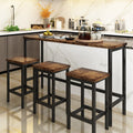 Modern Dining Table Set with 3 stools