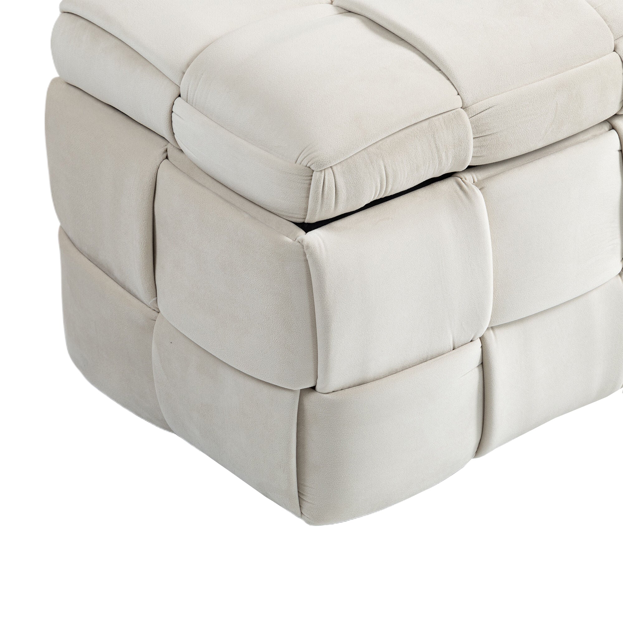 COOLMOR Ottoman chair w/ Storage (beige)