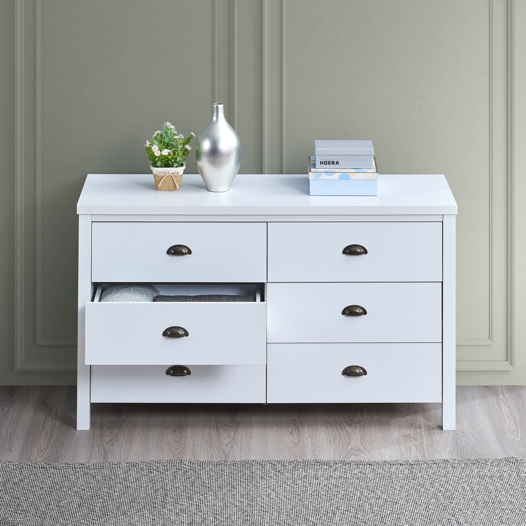 SAFARI 6-drawer main dressing table with interlocking drawer function