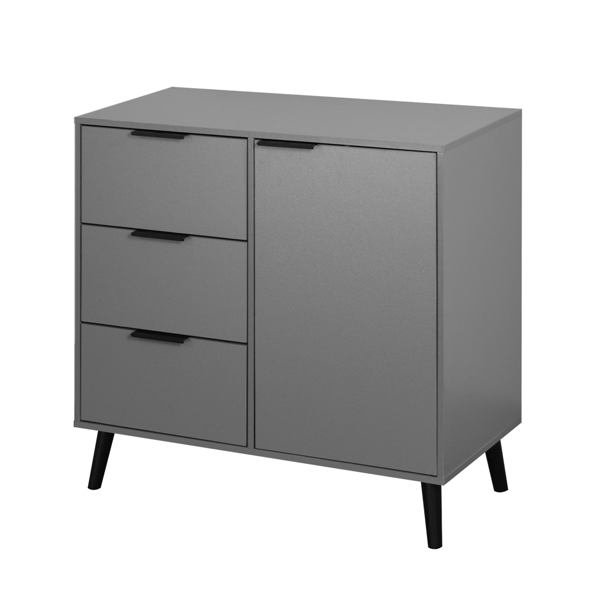 Storage cabinet with 3 drawers and adjustable shelves