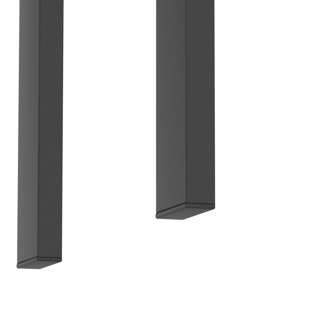 Set of 2, Modern Tempered Glass Coffee Table (Black)