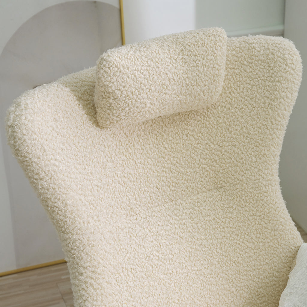 Cashmere Rocking Chair (Beige)