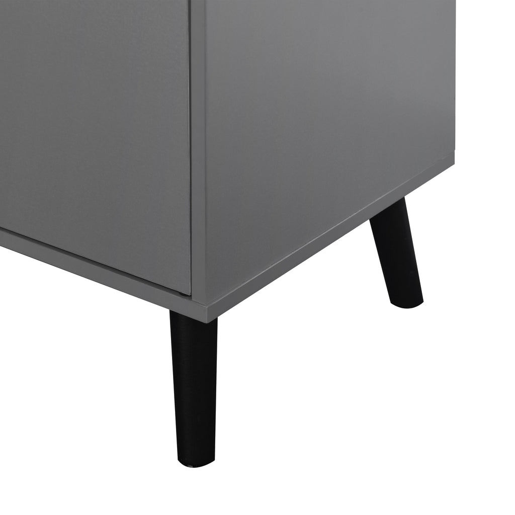 Storage cabinet with 3 drawers and adjustable shelves