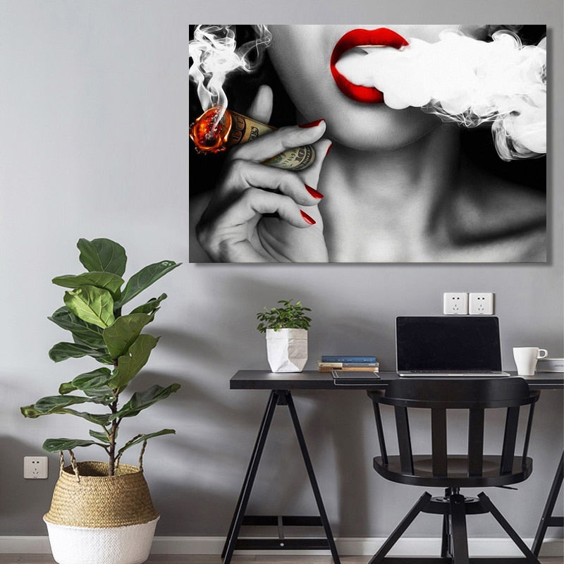Modern Abstract Portrait Canvas (No Frame)