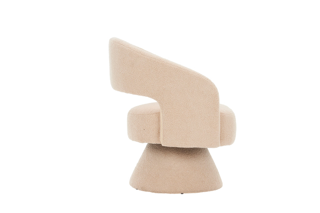 Swivel Teddy Accent Armchair (Nude)