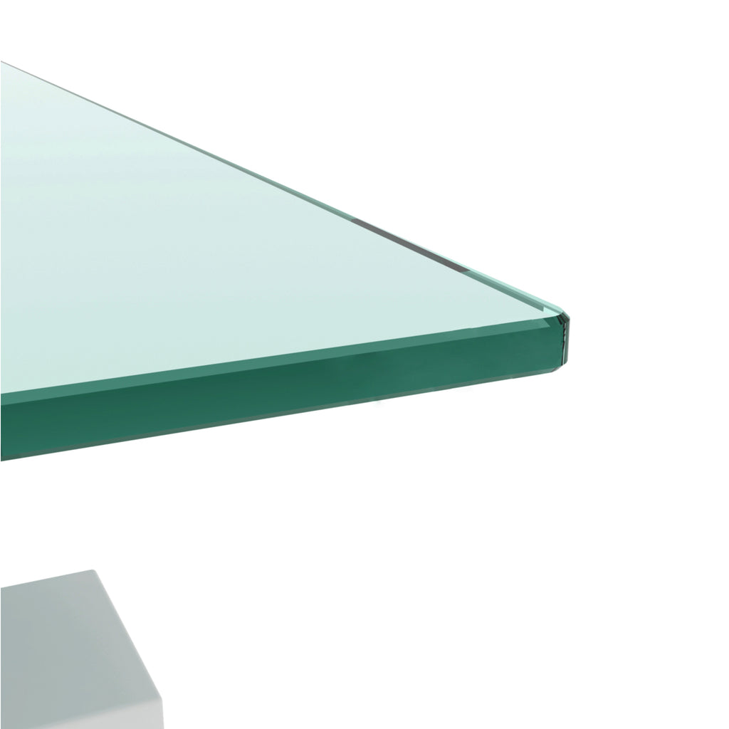 Modern Tempered Glass Center Table (White)